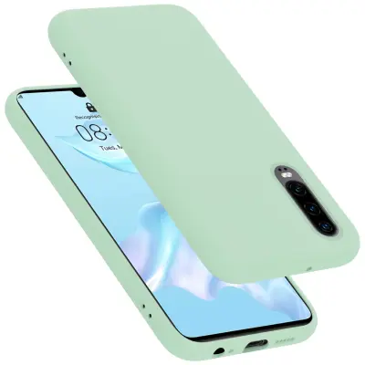 CADORABO Ohišje, združljiv s Huawei v tekoči svetlo zeleni barvi - zaščitni pokrov iz fleksibilnega silikona TPU