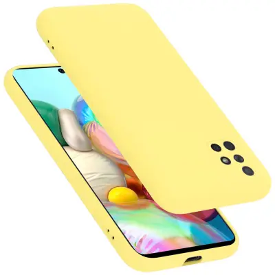 Cadorabo ohišje, združljiv s Samsungom v tekoči rumeni - zaščitni pokrov, narejen iz fleksibilnega silikona TPU