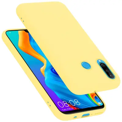 CADORABO Ohišje, združljiv s Huawei v tekoči rumeni - zaščitni pokrov, narejen iz fleksibilnega silikona TPU