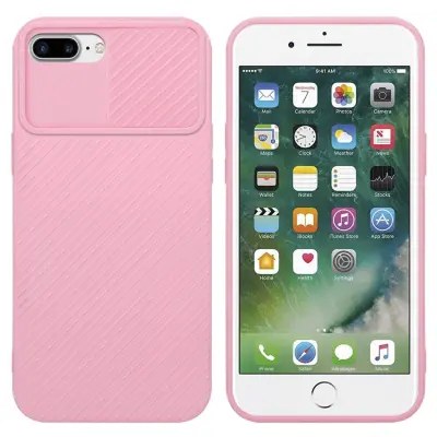 CADORABO Ohišje, združljiv z Apple v Bonbon Pink - Zaščitni pokrov iz fleksibilnega silikona TPU in z zaščito pred kamero