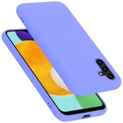 CADORABO Ohišje, združljiv s Samsungom v tekoči lahki vijolični barvi - zaščitni pokrov iz fleksibilnega silikona TPU