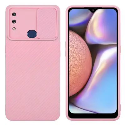 CADORABO Ohišje, združljiv s Samsungom v Bonbon Pink - Zaščitni pokrov, narejen iz fleksibilnega silikona TPU in z zaščito pred kamero