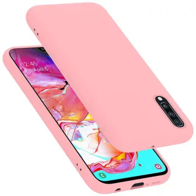 Ohišje Cadorabo, združljiv s Samsungom v tekoči roza barvi - zaščitni pokrov iz fleksibilnega silikona TPU