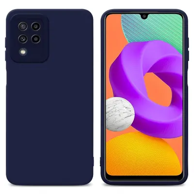 Cadorabo Case, združljiv s Samsungom v tekoči temno modri barvi - zaščitni pokrov iz fleksibilnega silikona TPU