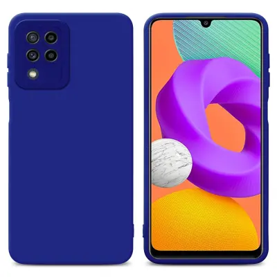 CADORABO Ohišje, združljiv s Samsungom v tekoči modrem, zaščitnem pokrovu, narejen iz fleksibilnega silikona TPU