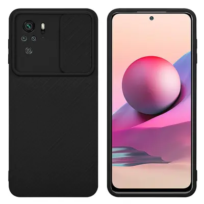 CADORABO Ohišje, združljiv z Xiaomi v Bonbon Black - Zaščitni pokrov, narejen iz fleksibilnega silikona TPU in z zaščito pred kamero