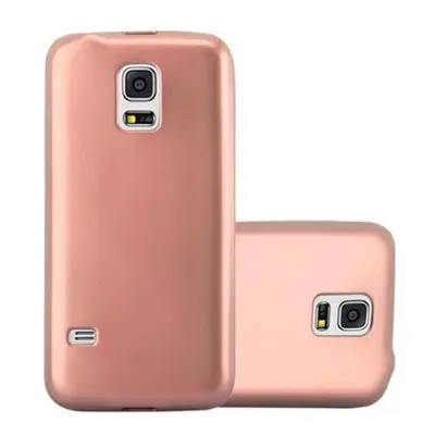 CADORABO CARE, združljiv s Samsungom v kovinskem rosă ‰ Gold - zaščitni pokrov iz fleksibilnega silikona TPU