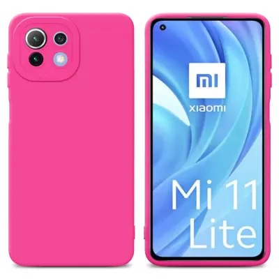 Cadorabo Case, združljiv s Xiaomi v Fluid Hotpink - zaščitni pokrov iz fleksibilnega silikona TPU