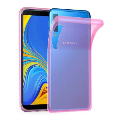 Cadorabo Case, združljiv s Samsungom v prozornem roza - zaščitni pokrov iz fleksibilnega silikona TPU