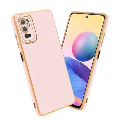 CADORABO Ohišje, združljiv s Xiaomi v sijajnem roza - rožnato zlato - zaščitno prevleko iz fleksibilnega silikona TPU in z zaščito pred kamero