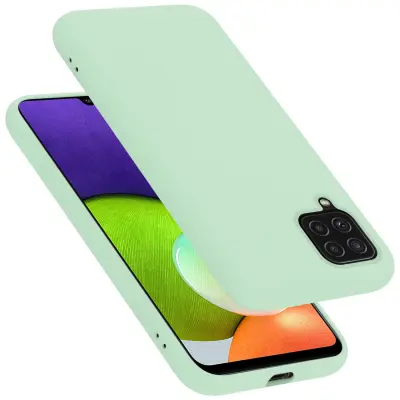 CADORABO Ohišje, združljiv s Samsungom v tekoči svetlo zeleni barvi - zaščitni pokrov iz fleksibilnega silikona TPU