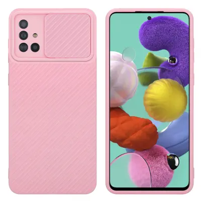 CADORABO Ohišje, združljiv s Samsungom v Bonbon Pink - Zaščitni pokrov, narejen iz fleksibilnega silikona TPU in z zaščito pred kamero