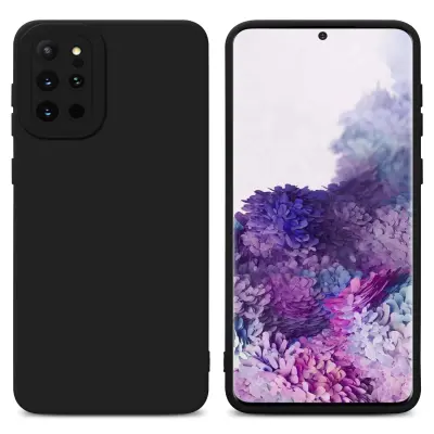 CADORABO Ohišje, združljiv s Samsungom v Fluid Black - Zaščitni pokrov, narejen iz fleksibilnega silikona TPU