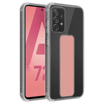 Cadorabo Case, združljiv s Samsungom v roza - zaščitni pokrov, narejen iz fleksibilnega silikona TPU z držalom in funkcijo stojala