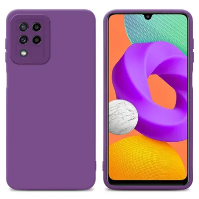 Cadorabo Case, združljiv s Samsungom v tekočini Matte Purple - zaščitni pokrov iz fleksibilnega silikona TPU