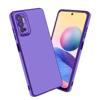 CADORABO Ohišje, združljiv s Xiaomi v sijajnem vijoličnem - rožnem zlatu - zaščitni pokrov iz fleksibilnega silikona TPU in z zaščito pred kamero