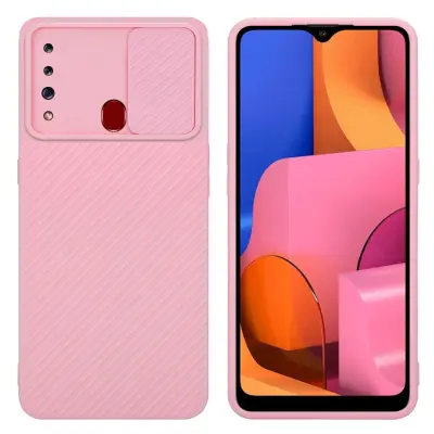 CADORABO Ohišje, združljiv s Samsungom v Bonbon Pink - Zaščitni pokrov, narejen iz fleksibilnega silikona TPU in z zaščito pred kamero