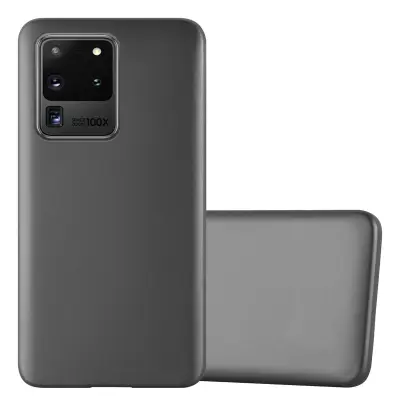 Cadorabo Case, združljiv s Samsungom v kovinsko sivi - zaščitni pokrov iz fleksibilnega silikona TPU