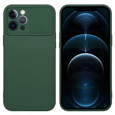 CADORABO Ohišje, združljiv z Apple v Bonbon Green - Zaščitni pokrov iz fleksibilnega silikona TPU in z zaščito pred kamero