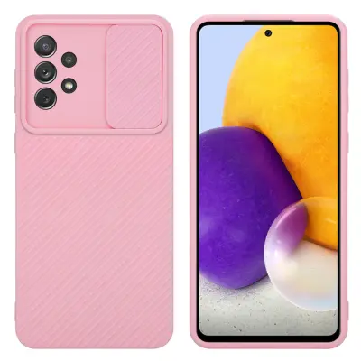 CADORABO Ohišje, združljiv s Samsungom v Bonbon Pink - Zaščitni pokrov, narejen iz fleksibilnega silikona TPU in z zaščito pred kamero