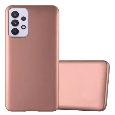 CADORABO CARE, združljiv s Samsungom v kovinskem rosă ‰ Gold - zaščitni pokrov iz fleksibilnega silikona TPU