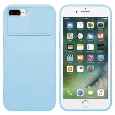 CADORABO Ohišje, združljiv z Apple v Bonbon Light Blue - Zaščitni pokrov, narejen iz fleksibilnega silikona TPU in z zaščito pred kamero