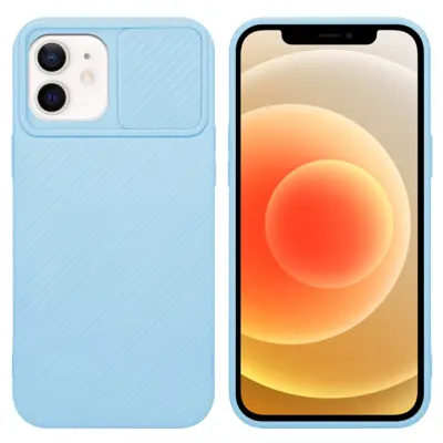 CADORABO Ohišje, združljiv z Apple v Bonbon Light Blue - Zaščitni pokrov, narejen iz fleksibilnega silikona TPU in z zaščito pred kamero