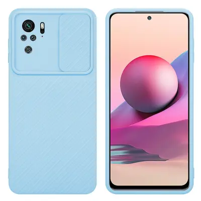 CADORABO Ohišje, združljiv z Xiaomi v Bonbon Light Blue - Zaščitni pokrov iz fleksibilnega silikona TPU in z zaščito pred kamero