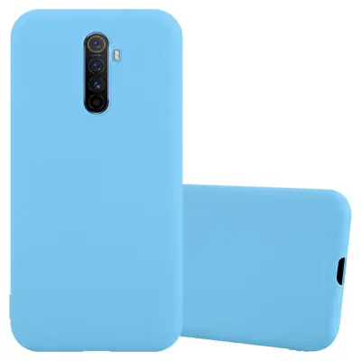 CADORABO Ohišje, združljiv z Realme v Candy Blue - zaščitni pokrov, narejen iz fleksibilnega silikona TPU