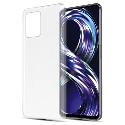 Cadorabo Case, združljiv z Realme v popolnoma prozorni - zaščitni pokrov, narejen iz fleksibilnega silikona TPU
