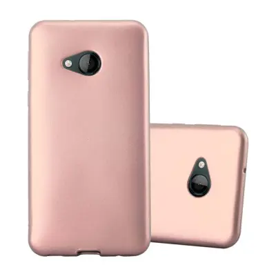 CADORABO CASE, združljiv s HTC v kovinskem rosă ‰ Gold - zaščitni pokrov iz fleksibilnega silikona TPU