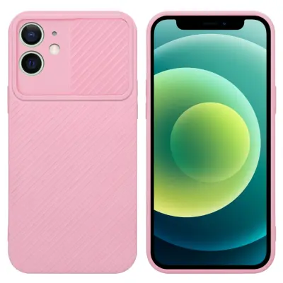 CADORABO Ohišje, združljiv z Apple v Bonbon Pink - Zaščitni pokrov iz fleksibilnega silikona TPU in z zaščito pred kamero
