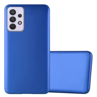 Cadorabo Case, združljiv s Samsungom v kovinsko modri - zaščitni pokrov, narejen iz fleksibilnega silikona TPU
