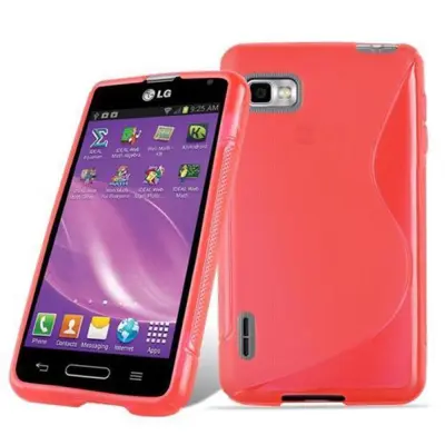 Cadorabo Case, združljiv z LG v Candy Apple Red - Zaščitni pokrov iz fleksibilnega silikona TPU