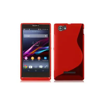 Cadorabo Case, združljiv s Sonyjem v Candy Apple Red - Zaščitna prevleka iz fleksibilnega silikona TPU