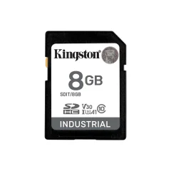 SDHC Kingston 8GB Industrial, do 100MB/s, Class 10, UHS-I, U3, V30, A1 spominska kartica