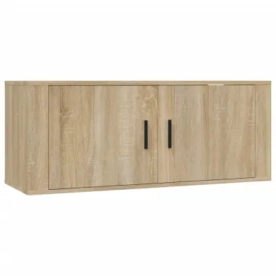vidaXL Stenska TV omarica sonoma hrast 100x34,5x40 cm