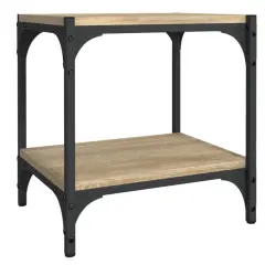 vidaXL TV omarica sonoma hrast 40x33x41 cm inženirski les in jeklo