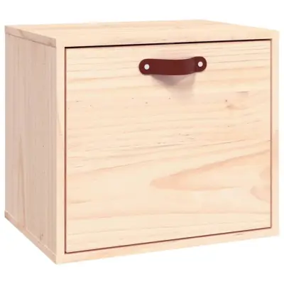 vidaXL Stenska omarica 40x30x35 cm trdna borovina