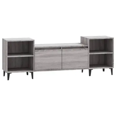 vidaXL TV omarica siva sonoma 160x35x55 cm inženirski les