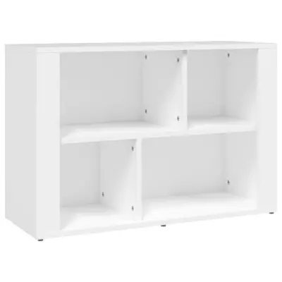 vidaXL Komoda bela 80x30x54 cm inženirski les