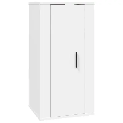 vidaXL Stenska TV omarica bela 40x34,5x80 cm