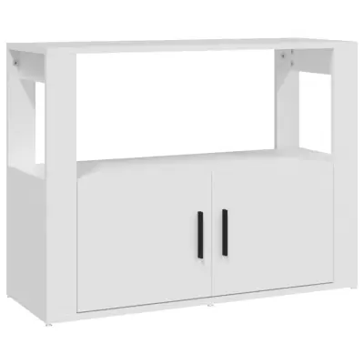 vidaXL Komoda bela 80x30x60 cm inženirski les