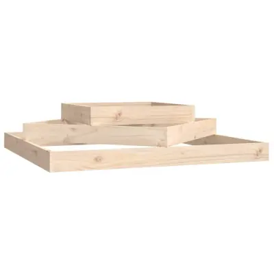 vidaXL Visoka greda 112x112x27 cm trdna borovina