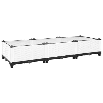 vidaXL Visoka greda 120x40x23 cm polipropilen