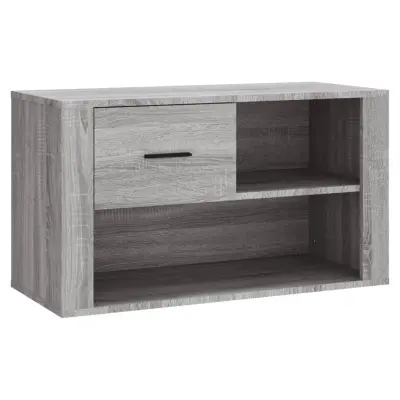 vidaXL Omarica za čevlje siva sonoma 80x35x45 cm inženirski les