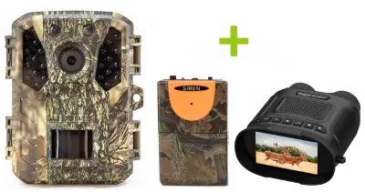 Oxe Gepard II Lovska kamera, detektor lova DV29 in binokular za nočno gledanje + 32GB SD kartica in 6 baterij!