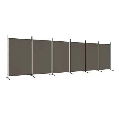 vidaXL Paravan 6-delni antraciten 520x180 cm blago