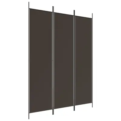 vidaXL Paravan 3-delni rjav 150x200 cm blago