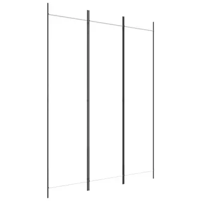 vidaXL Paravan 3-delni bel 150x200 cm blago